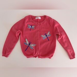Girl dragonfly sequin sweater.